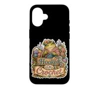 Hooked on Crochet Grenouille Laine Coque pour iPhone 16