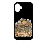 Hooked on Crochet Grenouille Laine Coque pour iPhone 16 Plus