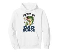 Hooked on Dad Humour Funny Bass Fishing Graphic Sweat à Capuche
