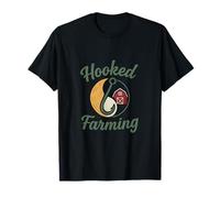 Hooked On Farming Country Crochet de grange Yin Yang Humour de la ferme T-Shirt