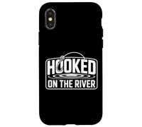 Hooked on The River Peche A La Mouche Truite Coque pour iPhone X/XS