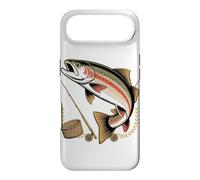 Hooked on Trout Fly Fishing Angler Fishing Pun Coque pour iPhone Air