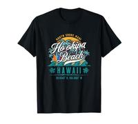 Ho'okipa Beach Park North Shore Maui Hawaï Retro Sun Surf T-Shirt