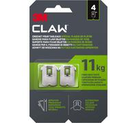 Hooks for Hanging Pictures on Plaster Walls,4 Hooks-Maximum Weight Tested up to 11kg-Ideal for Fixing Heavy Objects,Mirrors,Home Decor,Tool-Free
