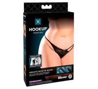 HookUp Panties Remote Bowtie Bikini Noir Taille Unique