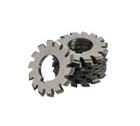 Hookurity Fraise à Engrenages HSS Fraise à Engrenages HSS M0.6 M1 M2 M3 M4 M5 M6 M8 Module Degrés Engrenage à Disque Droit(M1.0 (No1-No8) 8PCS)