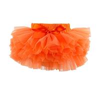 HOOLCHEAN Jupe tutu super douce et moelleuse avec couvre-couche pour bébé fille, Orange, 1-2 ans