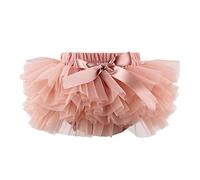 HOOLCHEAN Jupe Tutu Super Douce et Moelleuse avec Couvre-Couche pour bébé Fille, Rose, 0-6 Mois