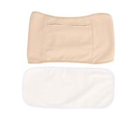 HOOLEEY Pack d'huile de ricin Bio pour détox - Réutilisable et étanche - Ceinture pour détox du Foie - Confortable et réglable - Matériau en Coton et Polyester