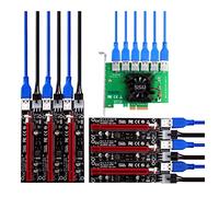 HOOLRZI 1 lot de 1 à 6PCIEX1 vers X16 adaptateur PCIE pour carte graphique Express câble adapté à tous les systèmes de fenêtre Linux Carte adaptateur PCI-E vers PCI convertisseur adaptateur avec
