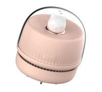 HOOLRZI Aspirateur de bureau à chargement USB avec brosse de nettoyage amovible, portable, petite table, sac de rangement compact