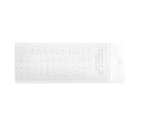 HOOLRZI Autocollants transparents en 7 couleurs uniquement en langue arabe transparente pour clavier avec couverture de clavier pour ordinateur portable