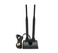 HOOLRZI Bande WiFi Antenne RP-SMA Connecteur Mâle 2.4GHz/5GHz Antenne Base Magnétique Mobile Hotspot Amélioration Connecteur Rp-sma Mâle