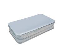 HOOLRZI Boîte de rangement à 80 emplacements pour CD - Protection anti-poussière - Pour une utilisation en voyage, Argenté.