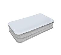 HOOLRZI Boîte de rangement à 80 emplacements pour CD - Protection anti-poussière - Pour une utilisation en voyage, blanc