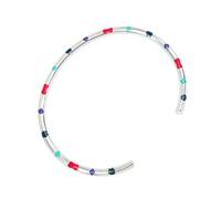 HOOLRZI Bracelet artistique réglable en cuivre léger avec ouverture pour les tenues décontractées ou formelles, bracelet tendance unisexe à demi-ouverture, taille unique, Comme décrit