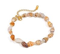 HOOLRZI Bracelet de cheville en résine avec étoiles de mer et couleurs vives - Confortables et étanches - Inspiré de l'Océanie, taille unique, Comme décrit