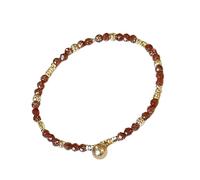 HOOLRZI Bracelet de perles fait à la main avec pierres précieuses réglables - Accessoire tendance pour un usage quotidien et confortable - Pour femme, taille unique, Comme décrit