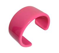 HOOLRZI Bracelet manchette large géométrique tendance coloré en résine acrylique bracelets ouverts pour femmes indiennes fournitures de fête bijoux