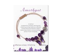 HOOLRZI Bracelet tressé à la main élégant avec breloque papillon - Longueur réglable - Bijou tendance pour femme