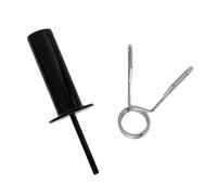 HOOLRZI Broche d'extension en acier au carbone - Fixation à ressort - Texture accessoire adaptée aux machines
