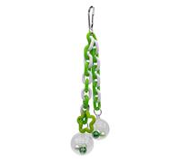 HOOLRZI Cage à mâcher et à escalader pour perroquets avec balle transparente, parfait pour garder les oiseaux actifs et les activités de fiançailles