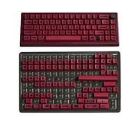 HOOLRZI Capuchon de clé 138 touches PBT pour clavier mécanique avec grandes lettres personnalisables