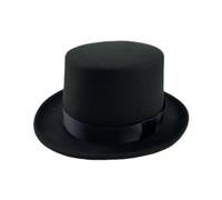 HOOLRZI Chapeau à la Mode de Style Britannique, Chapeau Haut de Forme pour Magicien, Spectacles de Costumes, pièces de théâtre, comédies Musicales, Chapeaux pour Adultes et Adolescents