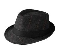 HOOLRZI Chapeau plat polyvalent de couleur simple, unique vieilli élégant pour homme et femme, gentleman anglais, gris foncé, taille unique