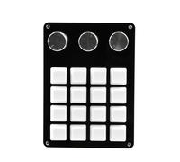 HOOLRZI Clavier 16 touches 3 boutons personnalisables clavier programmable clavier mécanique remplaçable à chaud Macropad Cope Pastes Clavier industriel facile
