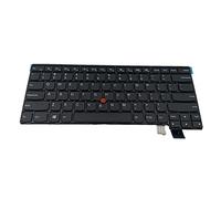 HOOLRZI Clavier anglais pour ordinateur portable Thinkpad13 T460s T470s 2ème ordinateur portable avec/sans clavier d'ordinateur portable rétroéclairé Noir