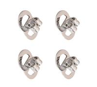 HOOLRZI Clip De Boucle d'oreille Sécurisé en Forme De 8 pour Cerceaux Et Bijoux Lourds Ajustement Confortable Conception Générique (Or/Argent) De Boucle d'oreille pour Boucles d'oreilles Lourdes