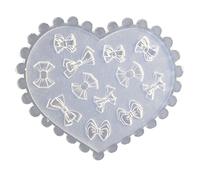 HOOLRZI Coeur Bricolage 3D Silicone Nail Art Moule décoratif Nail Art Faisant des Outils Moule