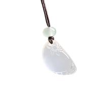 HOOLRZI Collier ethnique délicat en jade pour femme à la recherche d'individualité et de profondeur culturelle dans leur collection de bijoux Pendentif en jade unique, taille unique, Comme décrit