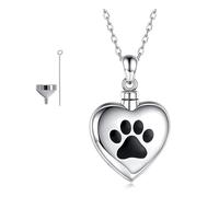 HOOLRZI Colliers de deuil pour perte d'animaux de compagnie, colliers porte-cendres pendentifs pour cendres et souvenirs