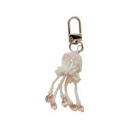 HOOLRZI Dragonne de téléphone en forme de méduse faite à la main en résine robuste - Accessoire de mode portable pour sacs et portefeuilles - Style fille