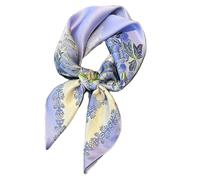 HOOLRZI Écharpe carrée légère 70 x 70 cm pour femme multifonction bandana, foulard, sac à bandoulière, accessoire de poignet, écharpe carrée tendance unisexe, F126, Taille unique