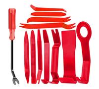 HOOLRZI Ensemble d'outils d'installation de démontage d'intérieur de véhicule avec poignée ergonomique sans trace, 12 pièces avec étui de rangement de protection, accessoires d'installation stéréo de