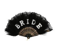 HOOLRZI Éventail À Main De Mariage en Dentelle Portable avec Accessoire Photo Décoratif Léger pour Fête Prénuptiale Accessoires De Mariée