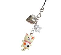 HOOLRZI Fahshionable Adorable bracelet de téléphone et porte-clés en perles artisanales pour femme tendance