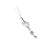 HOOLRZI Flocage d'hiver Flocage Flocon de neige étoile Téléphone Accessoire Téléphone Lanière Texture Alliage Convient pour un usage quotidien ou des occasions spéciales