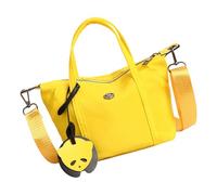 HOOLRZI Hobos Sac à main en nylon pour femme avec fermeture éclair et sangle amovible, jaune, One Size