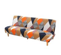 HOOLRZI Housses de futon sans accoudoirs extensibles pliables avec fond élastique imprimé