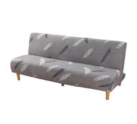 HOOLRZI Housses de futon sans accoudoirs extensibles pliables avec fond élastique imprimé