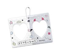 HOOLRZI Joli porte-clés avec pendentif pour cartes de crédit et bureaux avec porte-clés coréen, Twin, Taille unique, Beauté de masse