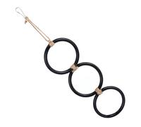 HOOLRZI Jouet serpent à trois anneaux flexible pour petit animal de compagnie interaction jeu et exercice d'entraînement pour cage suspendue hamster escalade