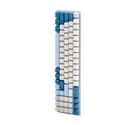 HOOLRZI K65 Clavier mécanique USB filaire Clavier de jeu réglable Lumière chaude Plug Deux touches de couleur Clavier de jeu avec rétro-éclairage réglable