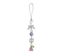 HOOLRZI Lanière élégante en forme de cœur pour téléphone, accessoire esthétique, portefeuille, décoration de téléphone, convient pour sac à dos, clés, sac