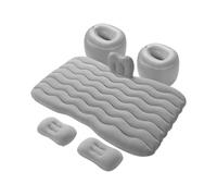 HOOLRZI Lit de voyage confortable pour siège arrière de voiture avec porte-gobelet et oreillers pour camping sur longue route avec sac de rangement et matelas pneumatique SUV