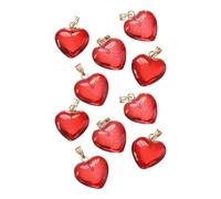 HOOLRZI Lot de 10 pendentifs multifonctionnels en acrylique en forme de cœur pour créer un joli pendentif en acrylique, One Size, Comme décrit